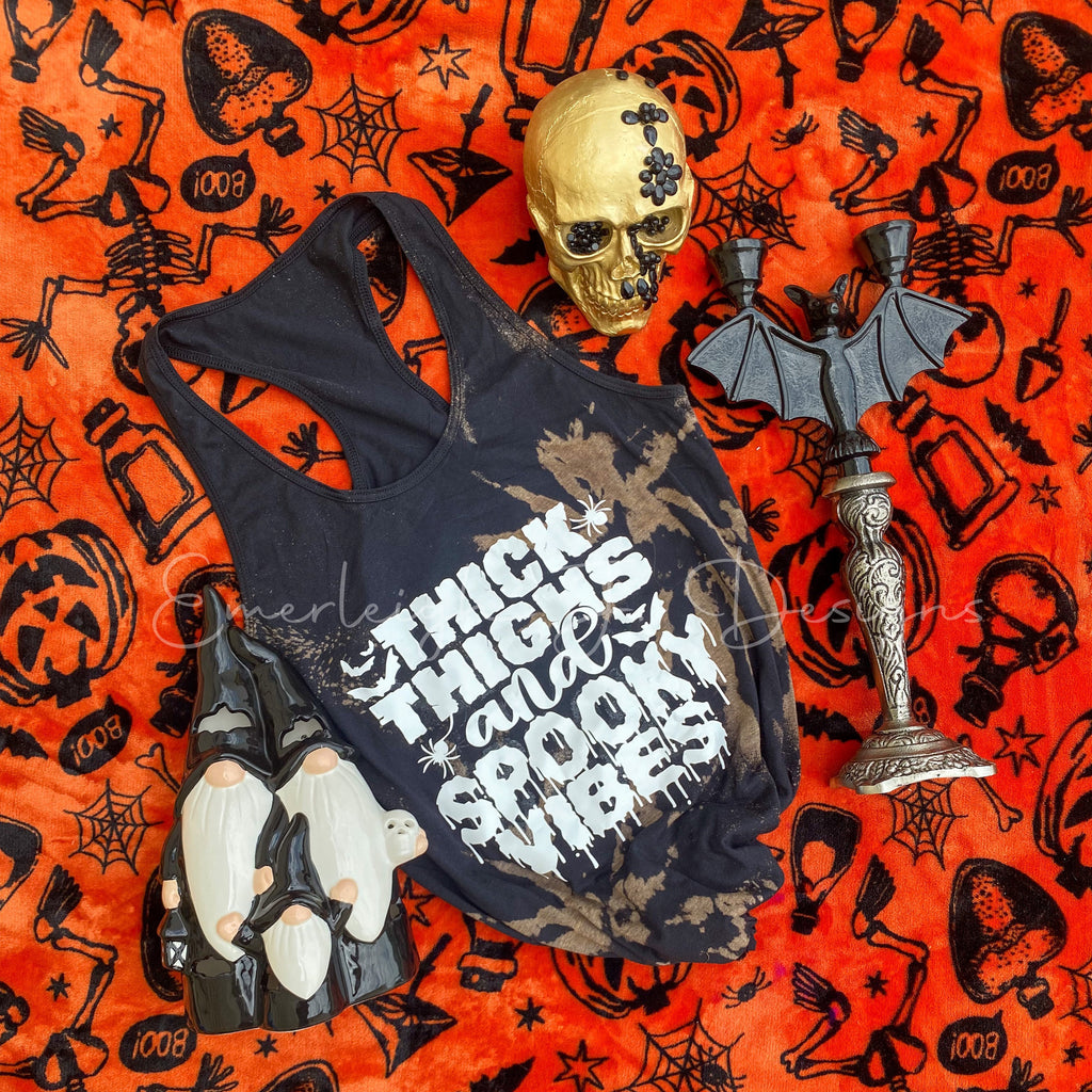 Thick Thighs & Spooky Vibes Tank Shirt
